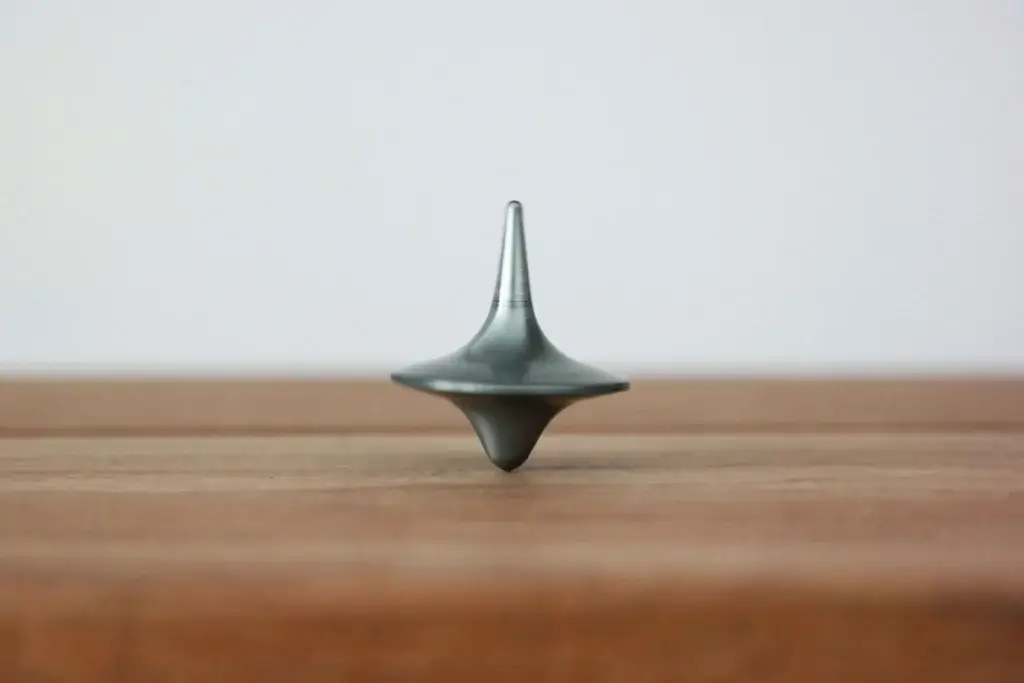 work-life balance on example of the spinning top