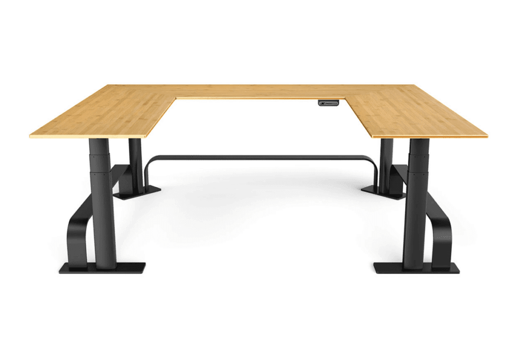 Brown Modern U-Shaped Office Desk